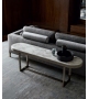 Isabel Opera Contemporary Console Upholstered in Leather
