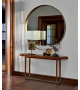 Isabel Opera Contemporary Console Upholstered in Leather