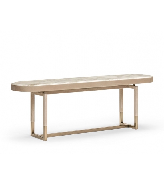 Isabel Opera Contemporary Console Recouverte de Cuir