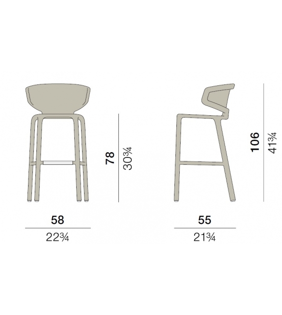 Seashell Barstool Dedon