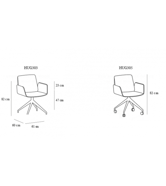 Hug Punt Chaise Rembourrée