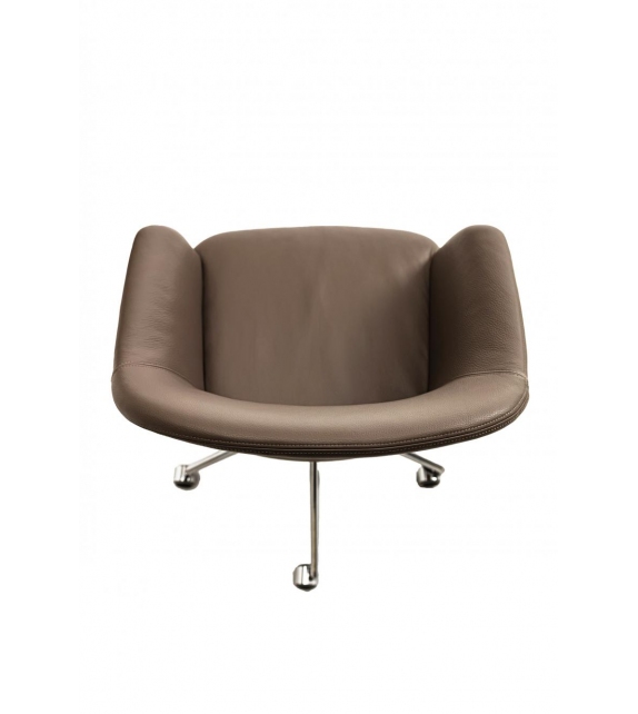 Eva Enrico Pellizzoni Swivel Armchair with Castors