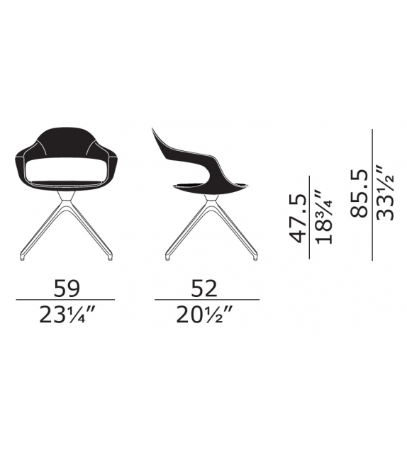 Frenchkiss Enrico Pellizzoni Chaise Pivotante