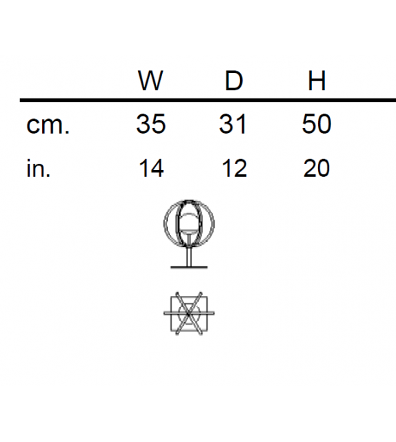 Copernico Emmemobili Lampe de Table