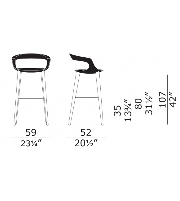 Frenchkiss Enrico Pellizzoni Tabouret