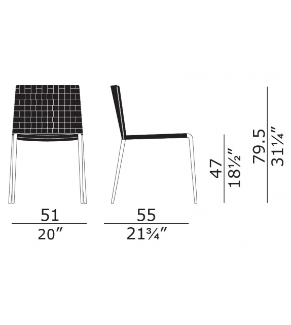 Gazzella Intrecciata Enrico Pellizzoni Chaise