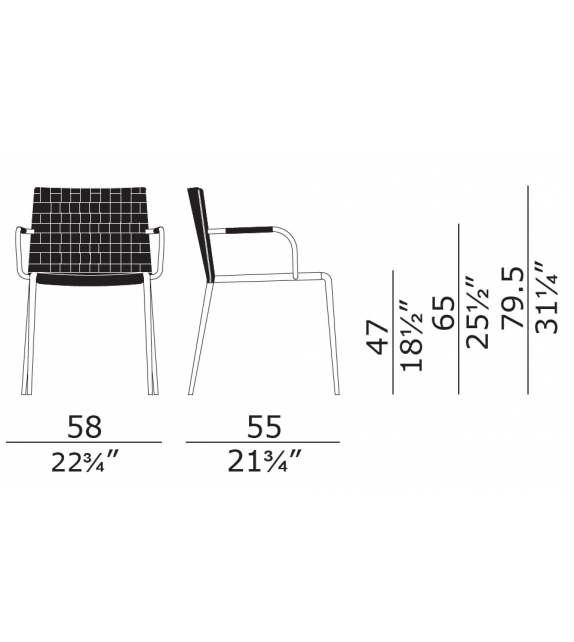 Gazzella Intrecciata Enrico Pellizzoni Sedia