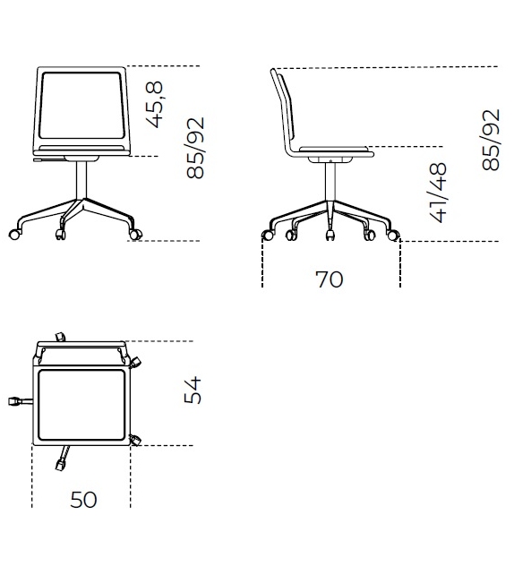 OFX 09 Silla Con Respaldo Bajo Gallotti&Radice