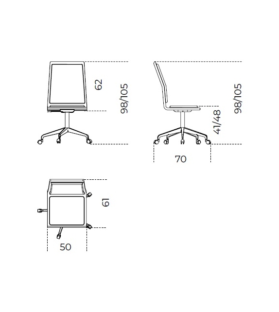 OFX 09 Silla Con Respaldo Medio Gallotti&Radice