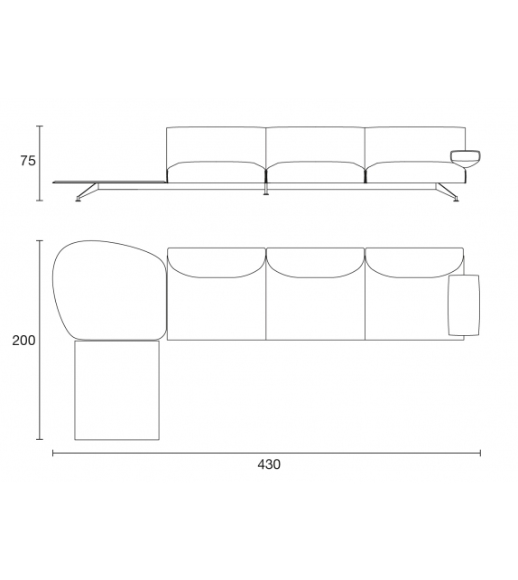 Pinkerton Ivano Redaelli Sofa with Coffee Table