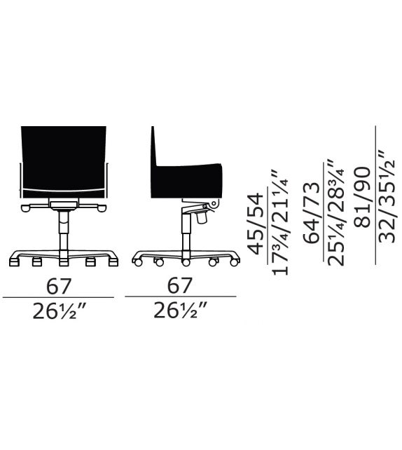 Pasqualina Enrico Pellizzoni Swivel Armchair with Castors
