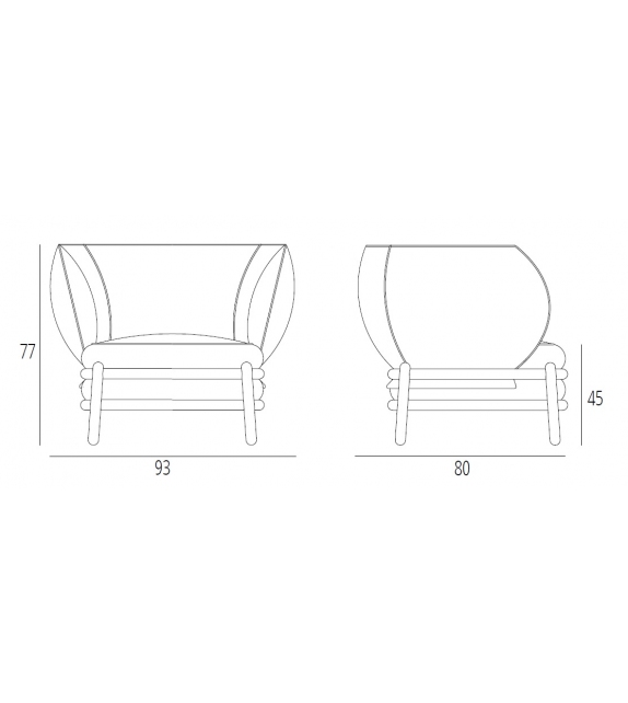 Versandfertig - Luftballon Lounge Gebrüder Thonet Vienna Sessel