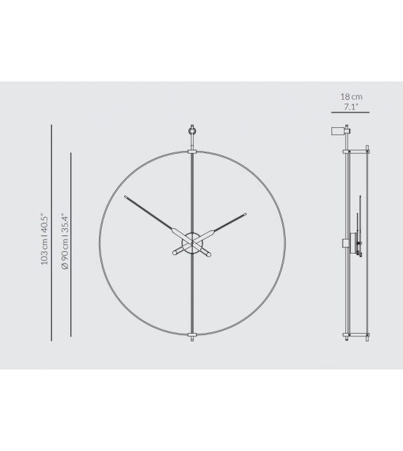 Barcelona Premium Nomon Clock