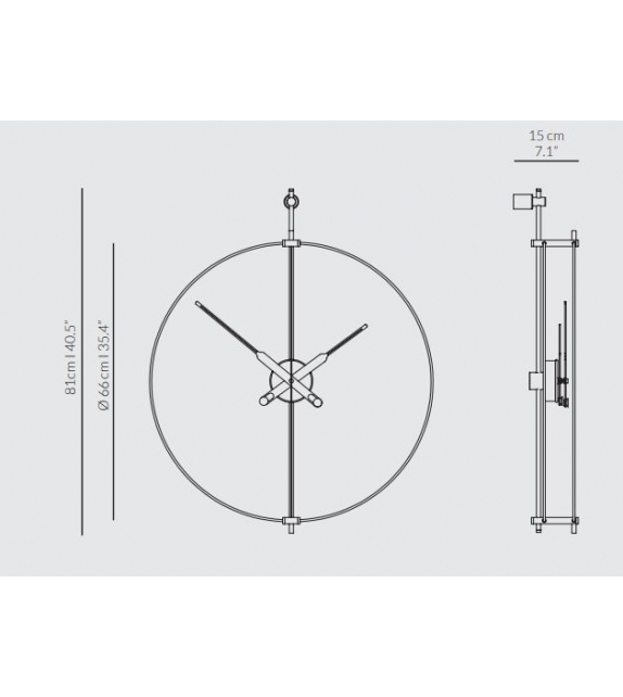 Mini Barcelona Premium Nomon Clock
