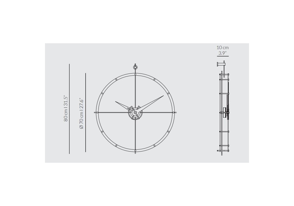 Doble O Premium Gold Nomon Clock Milia Shop