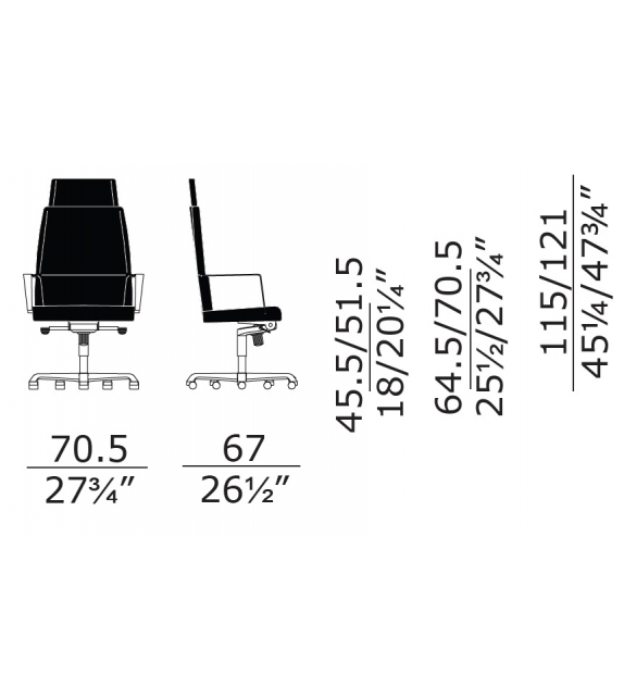 Web President Alta Enrico Pellizzoni Fauteuil Pivotant