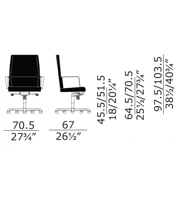 Web President Alta Enrico Pellizzoni Fauteuil Pivotant