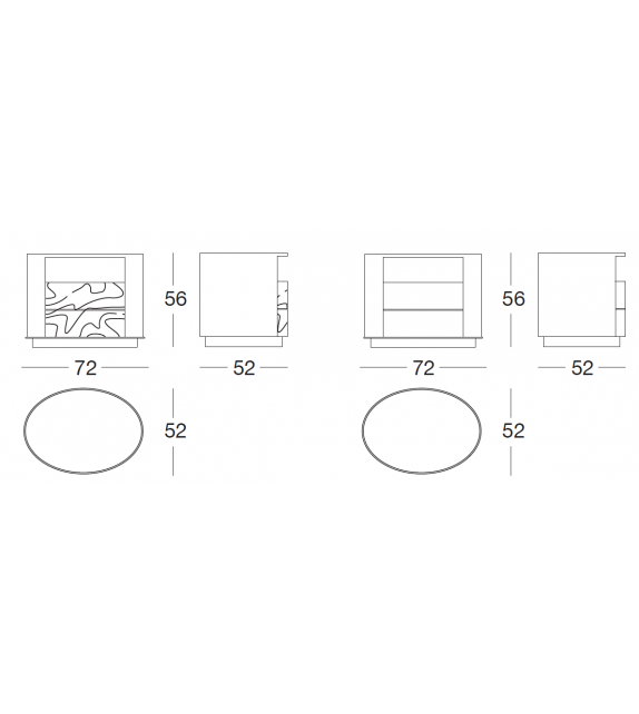 Elise Longhi Table de Chevet