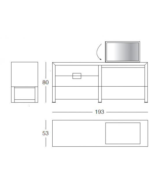 Orwell Longhi Table de Maquillage