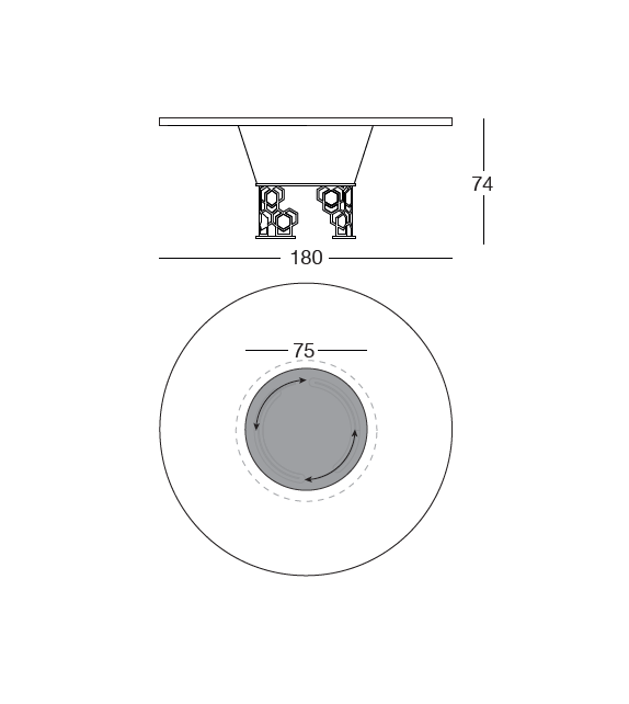 Clairmont Round Longhi Mesa