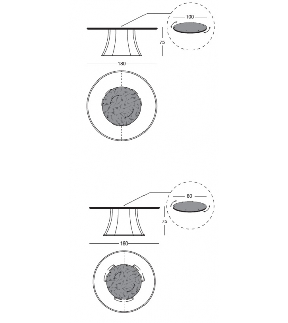 Damien Round Longhi Table