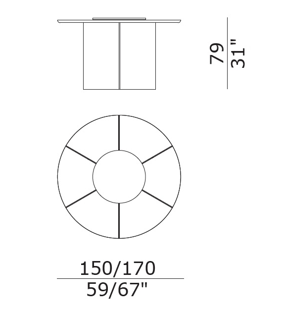 Star Lazy Susan Table Enrico Pellizzoni