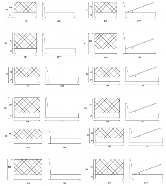 Prive' Ivano Redaelli Letto
