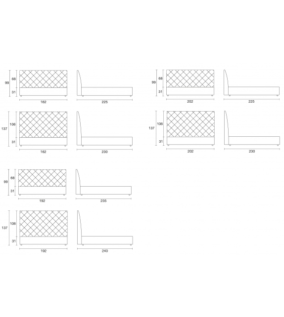 Prive' USA Ivano Redaelli Bed