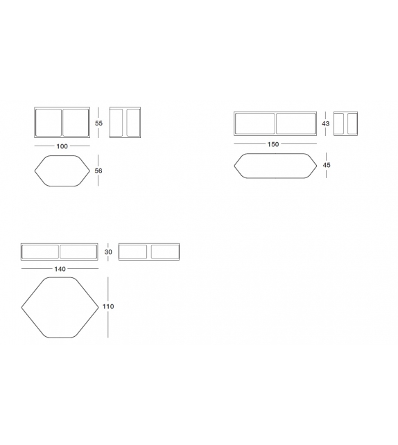 Tiles Longhi Coffee Table