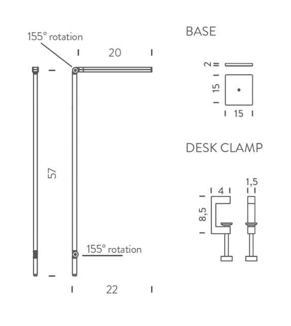 Untitled Mini Linear Nemo Table Lamp