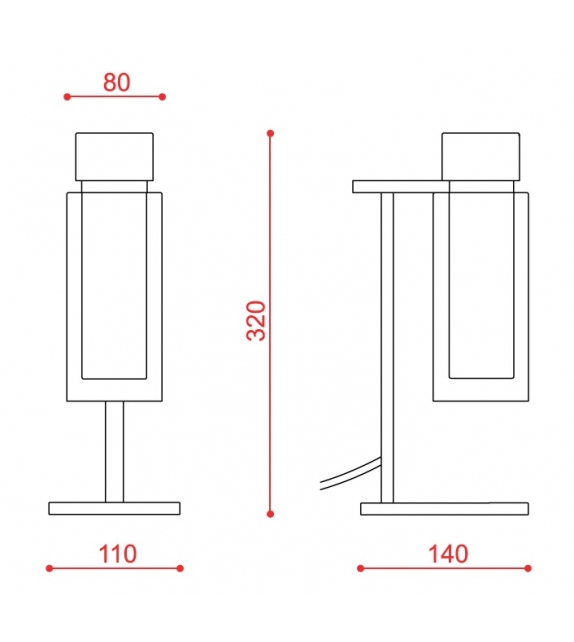 560 Osman Tooy Lampe de Table
