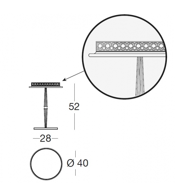 Gueridon Longhi Mesita