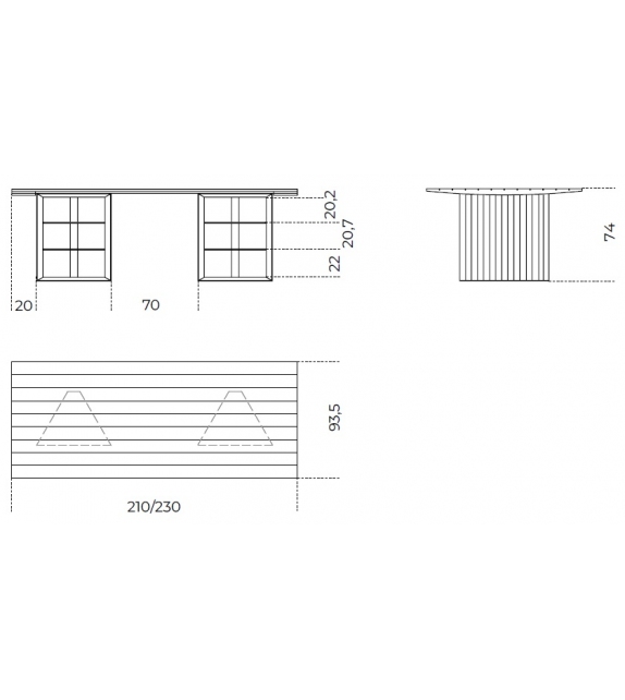 Prism Gallotti&Radice Schreibtisch