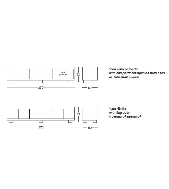 Aspen Evo Longhi Meuble Bajo