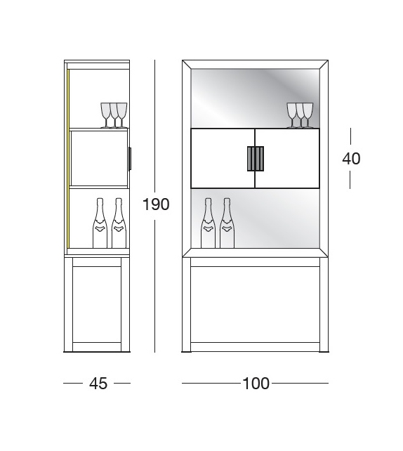 Orwell Longhi High Cabinet