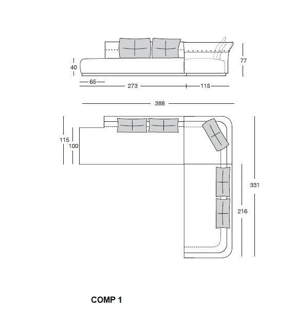 Charme Longhi Canapé
