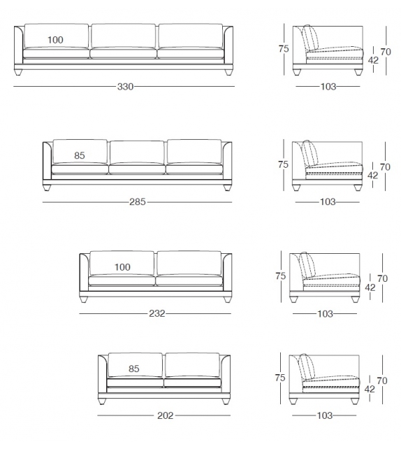 Longhi Chopin Classic Sofa