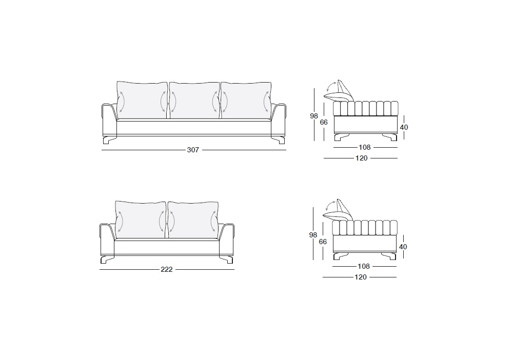 Sheffield Longhi Sofa Milia Shop