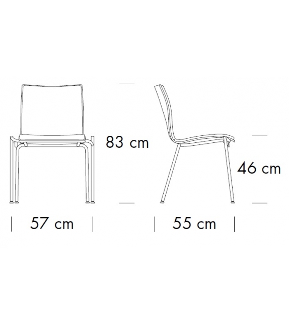 S 166 PF Thonet Sedia Imbottita