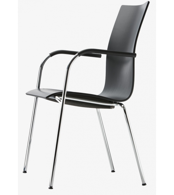 S 166 / 168 P Thonet Chaise Rembourrée