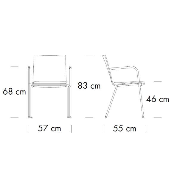 S 168 SPF Thonet Padded Chair