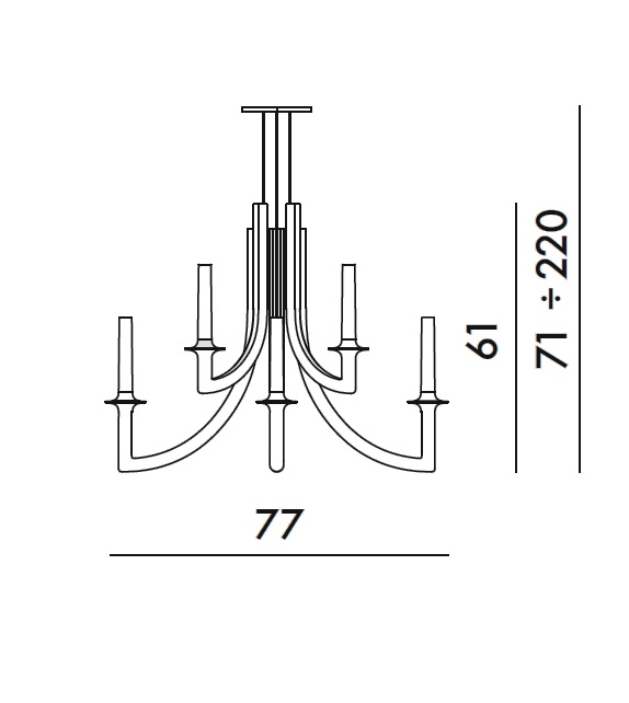 Khan Metal Kartell Lampadario