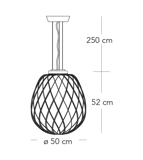 Listo para entregar - Pinecone Fontana Arte Lámpara de Suspensión