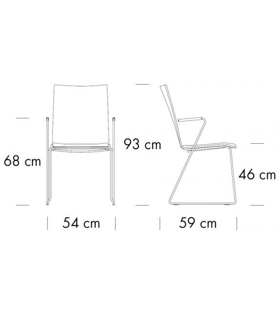 S 182 SPST / SPFST Thonet Silla Tapizada