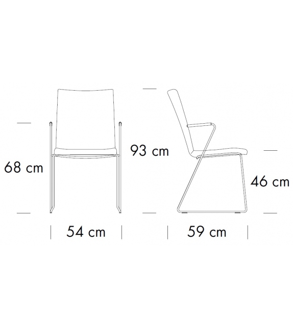 S 182 PVST / PVFST Thonet Sedia Imbottita
