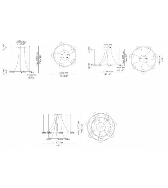 Aro Estiluz Suspension Ronde