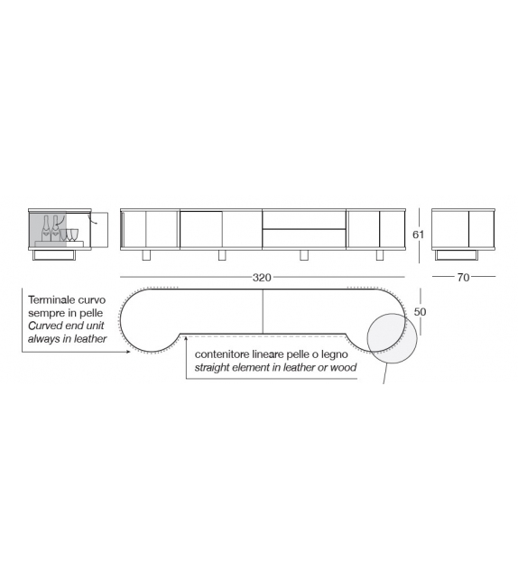 Coubert Longhi Mobile Contenitore