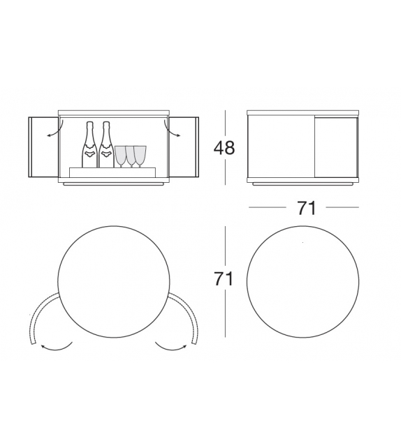 Courbet Longhi Table Basse