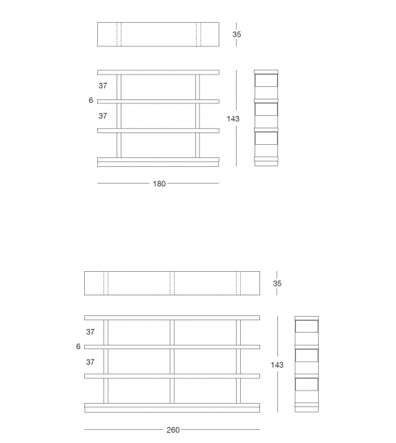 Harvard Evo Longhi Bookshelf