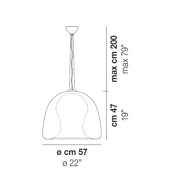 Naranza Vistosi Suspension Lamp
